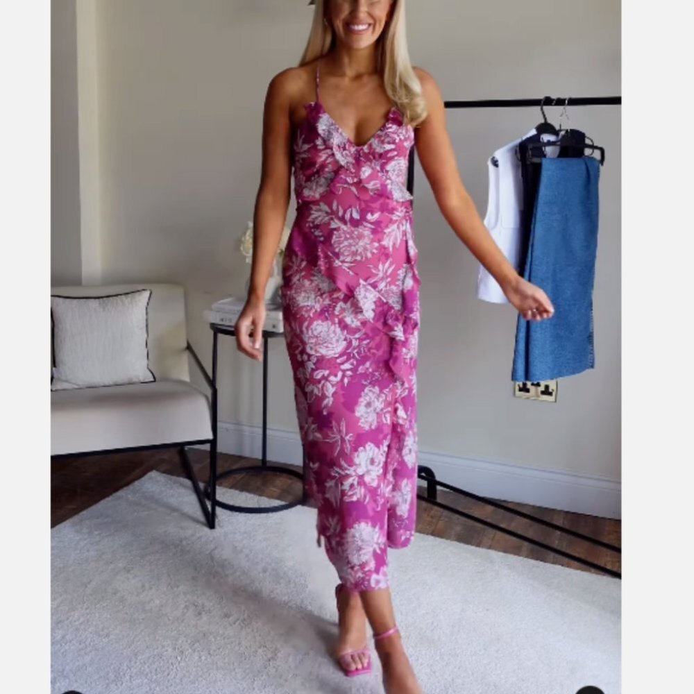 Zara ruffled dress